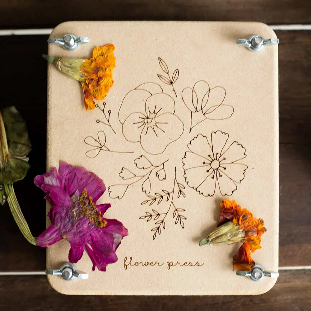 Mini 'Posy' Flower Press Introducing the ‘Posy’ design Mini Flower Press! Eternalise the beauty of your flowers and foliage with this hand crafted gift, made in Australia.
