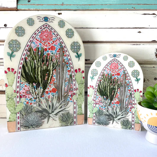 
                  
                    Cactus Shrine Woodblock Large
                  
                