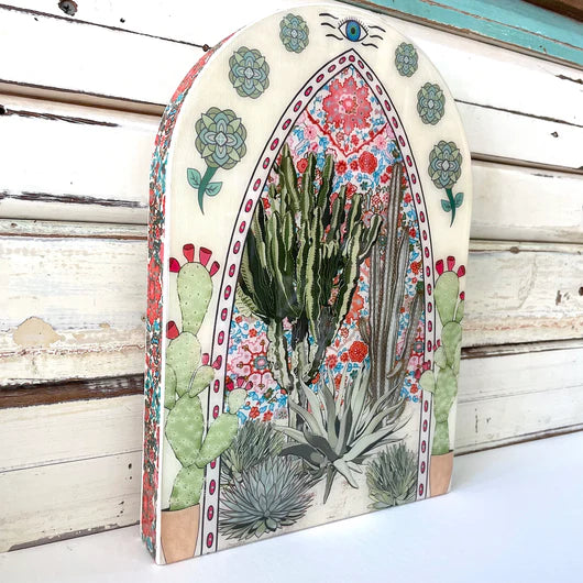 
                  
                    Cactus Shrine Woodblock Large
                  
                