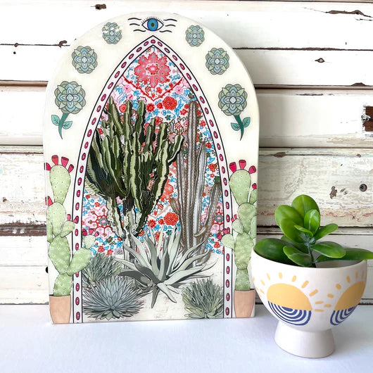 
                  
                    Cactus Shrine Woodblock Large
                  
                