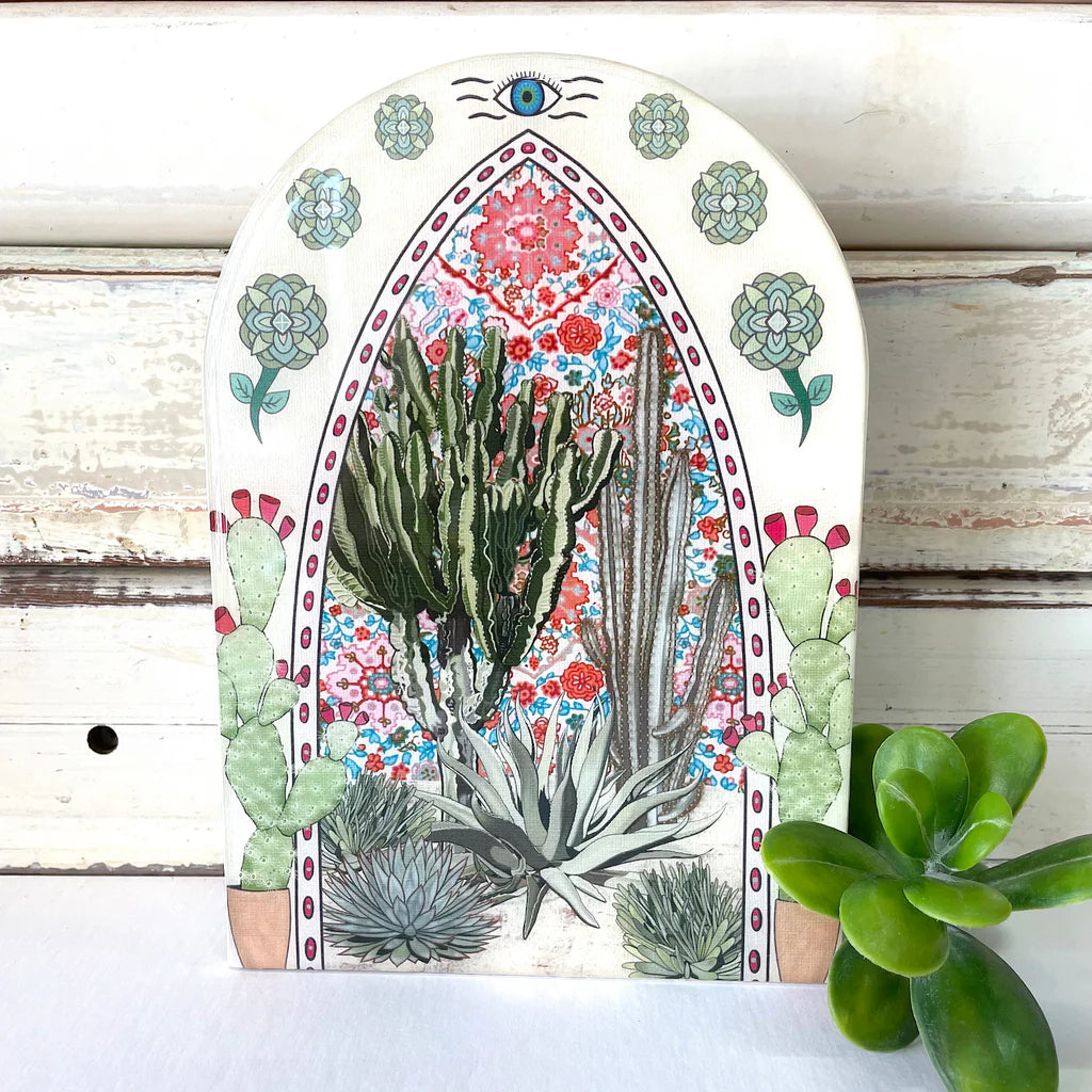 
                  
                    Cactus Shrine Woodblock Large
                  
                