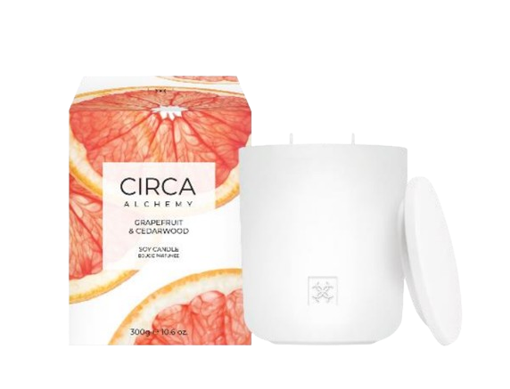 Grapefruit & Cedarwood 300g Candle