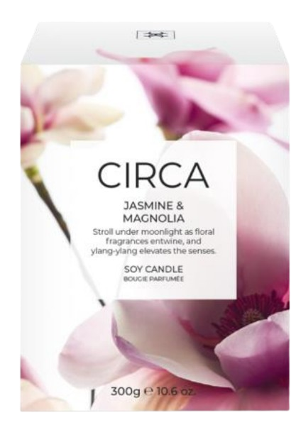 
                  
                    Jasmine & Magnolia 300g Candle Stroll under moonlight as floral fragrances entwine, and ylang-ylang elevates the senses.&nbsp;
                  
                