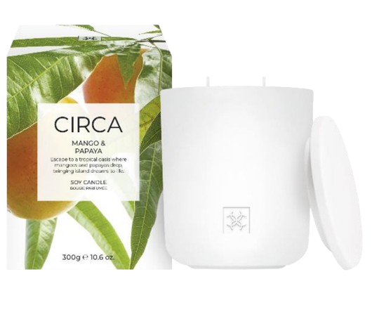 
                  
                    Mango & Papaya 300g Candle Escape to a tropical oasis where mangoes and papayas drop, bringing island dreams to life.
                  
                
