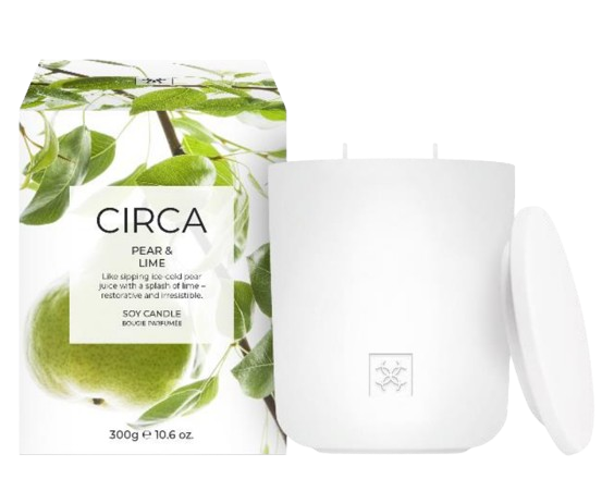Pear & Lime 300g Candle Like sipping ice-cold pear juice with a splash of lime, restorative and irresistible.