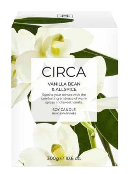
                  
                    Vanilla Bean & Allspice 300g Candle Soothe your senses with the comforting embrace of warm spices and sweet vanilla.
                  
                