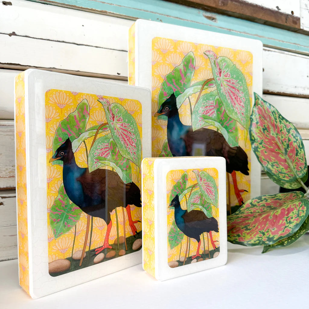 Darwin Bush Chook Mini Woodblock – The Cumquat Tree