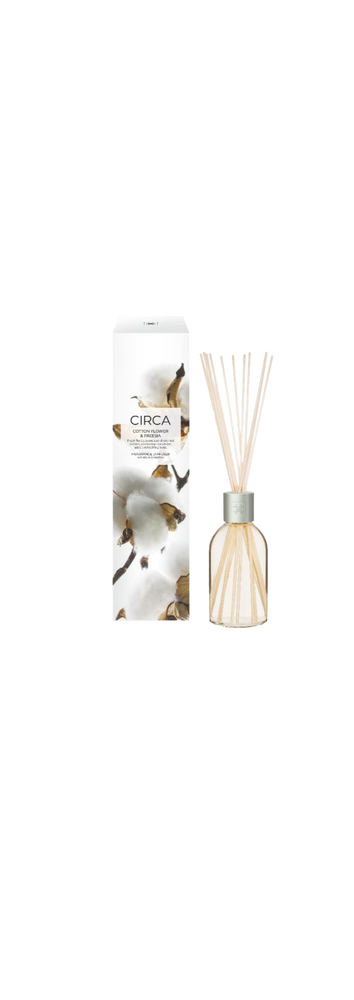 Cotton Flower & Freesia 250mL Fragrance Diffuser Fresh florals evoke sun-drenched picnics, while crisp cucumber adds a refreshing twist.