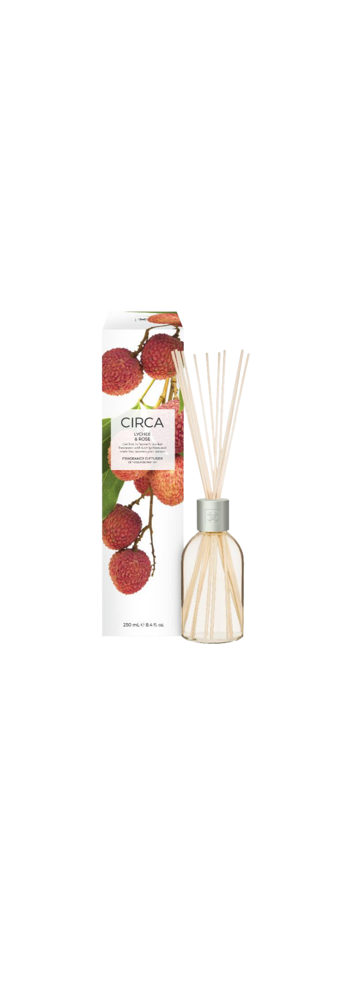 Lychee & Rose 250mL Fragrance Diffuser Get lost in farmer’s market freshness with lush lychees and roses that awaken your senses.