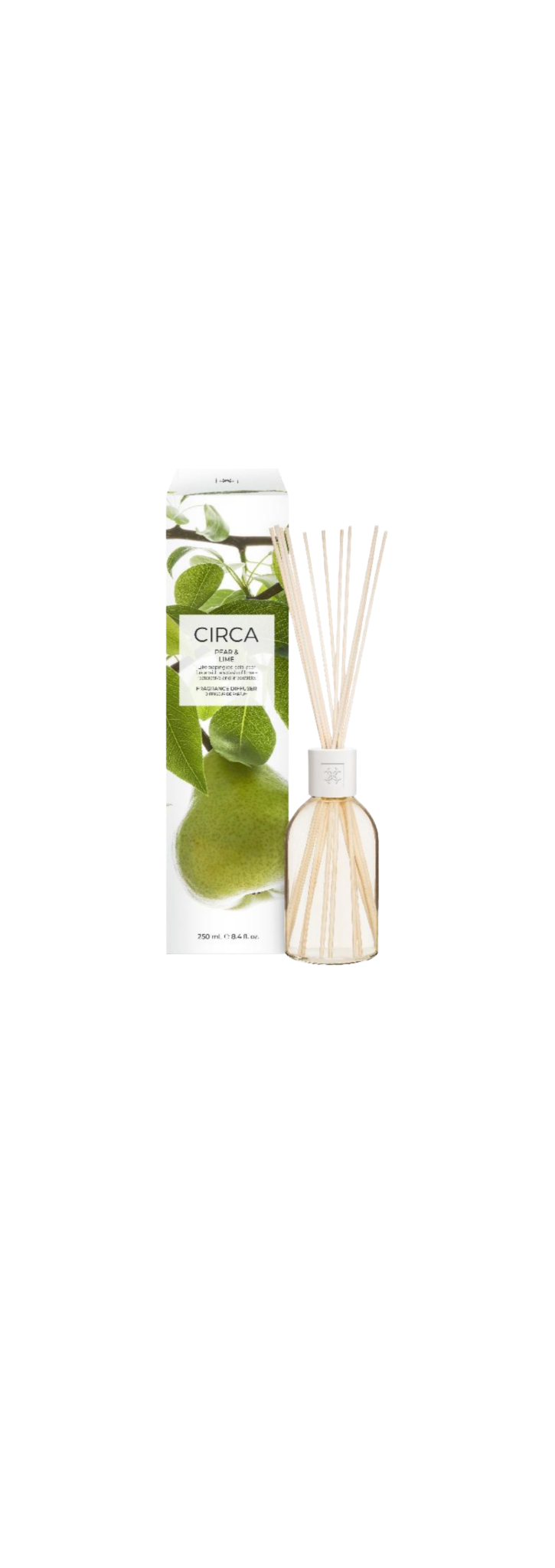 Pear & Lime 250mL Fragrance Diffuser Like sipping ice-cold pear juice with a splash of lime, restorative and irresistible.