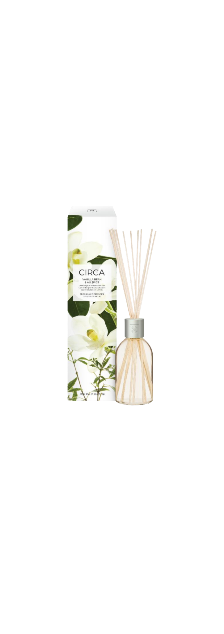 Sea Salt & Vanilla 250mL Fragrance Diffuser Creamy vanilla meets sparkling sea salt, wrapping you in calm, like a gentle sea breeze.