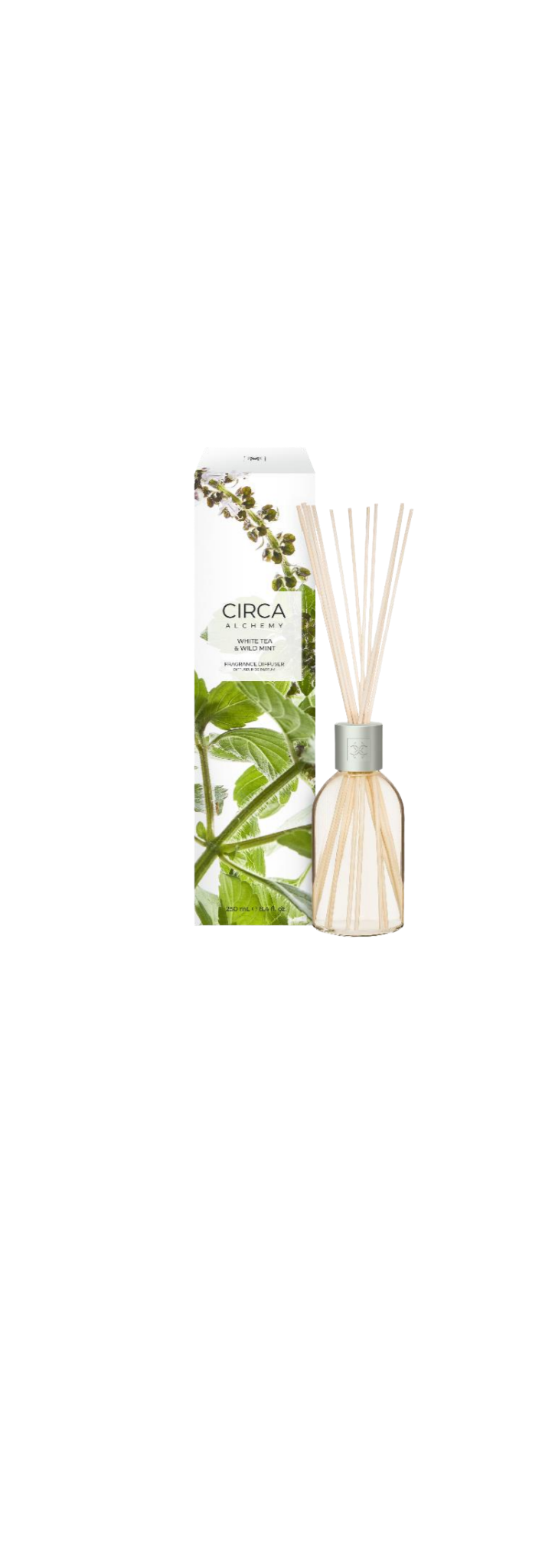 White Tea & Wild Mint 250mL Fragrance Diffuser Dial up the freshness with a punchy blend of wild mint, zesty bergamot and herbaceous white tea.