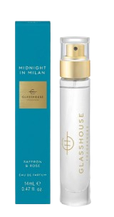 Midnight In Milan EDP (14ml) Fine fragrance for on the go, it’s dynamic and sultry. (Like Milano after dark.) Expect voluptuous rose, buttery saffron and a twist of aromatic moss.