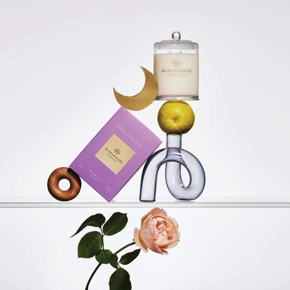 
                  
                    Glasshouse Fragrances To the Moon and Back Sugar Dust & Lily 380g Triple Scented Soy Candle
                  
                