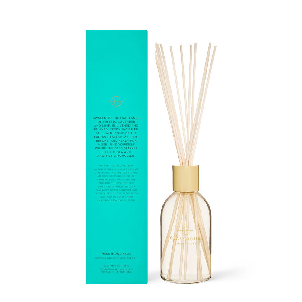 
                  
                    Glasshouse Fragrances Lost in Amalfi Sea Mist 250mL Fragrance Diffuser
                  
                