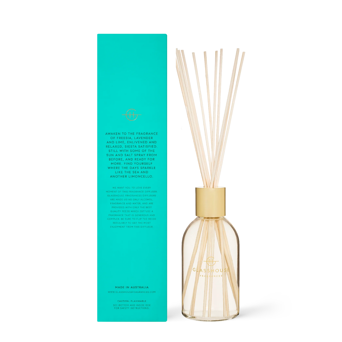 
                  
                    Glasshouse Fragrances Lost in Amalfi Sea Mist 250mL Fragrance Diffuser
                  
                