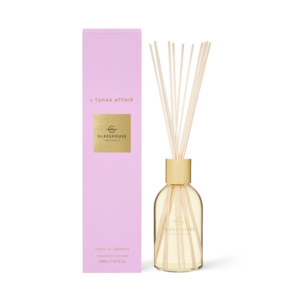 Glasshouse Fragrances A Tahaa Affair Vanilla Caramel 250mL Fragrance Diffuser