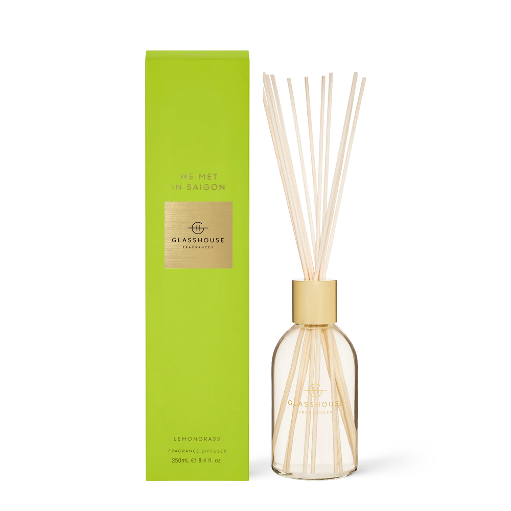 Glasshouse Fragrances We Met in Saigon Lemongrass 250mL Fragrance Diffuser