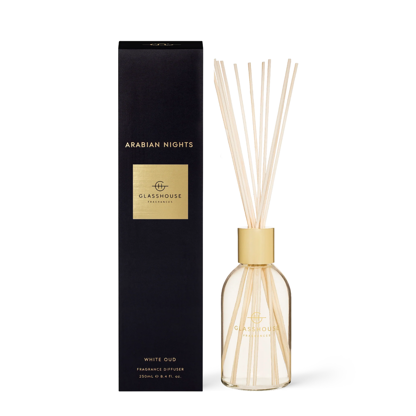 
                  
                    Glasshouse Fragrances Arabian Nights White Oud 250mL Fragrance Diffuser
                  
                