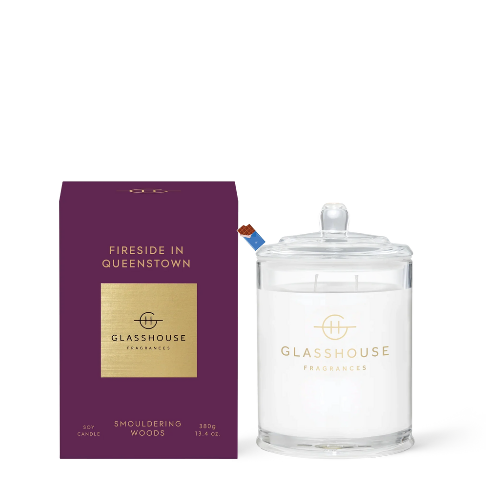 
                  
                    Glasshouse Fragrances Fireside in Queenstown Smouldering Woods 380g Triple Scented Soy Candle
                  
                
