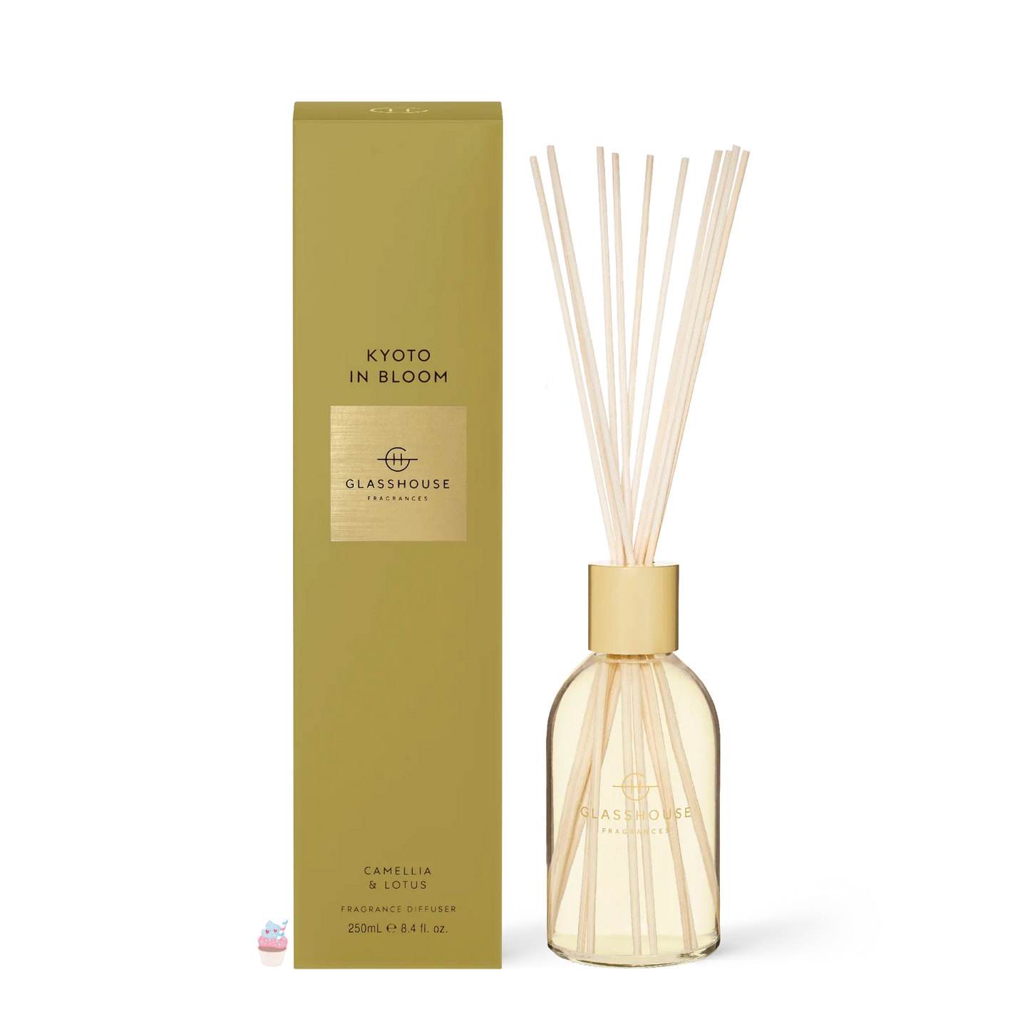 
                  
                    Glasshouse Fragrances Kyoto in Bloom Camellia & Lotus 250mL Fragrance Diffuser
                  
                