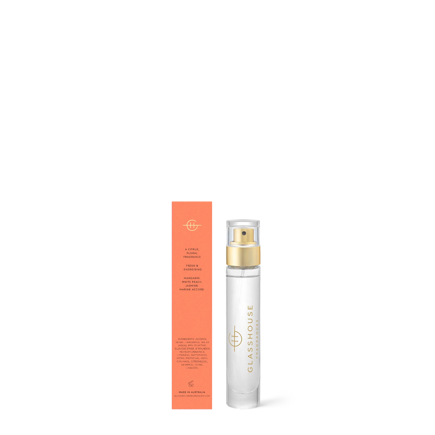 Sunsets In Capri EDP (14ml) Fine fragrance for on the go. Notes of Mandarin and White Peach ally with Jasmine and a fresh Marine Accord, to set the scene for the magical moment the sun kisses the sea.
