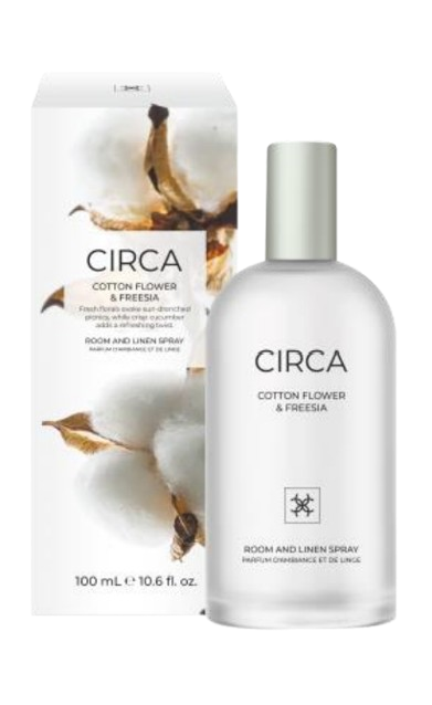 Cotton Flower & Freesia 100ml Room & Linen Spray Fresh florals evoke sun-drenched picnics, while crisp cucumber adds a refreshing twist.
