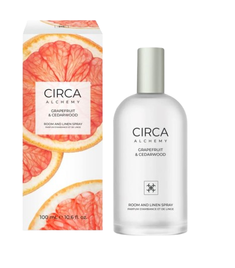 Grapefruit & Cedarwood 100ml Room & Linen Spray Bring up the mood with a zesty blend of sweet orange, invigorating grapefruit and aromatic cedarwood.