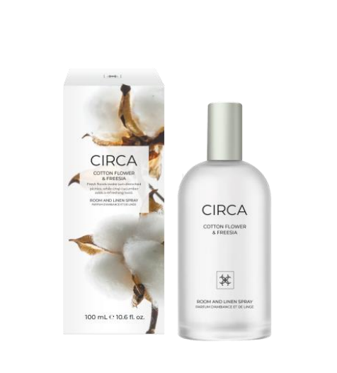 Cotton Flower & Freesia 100ml Room & Linen Spray Fresh florals evoke sun-drenched picnics, while crisp cucumber adds a refreshing twist.