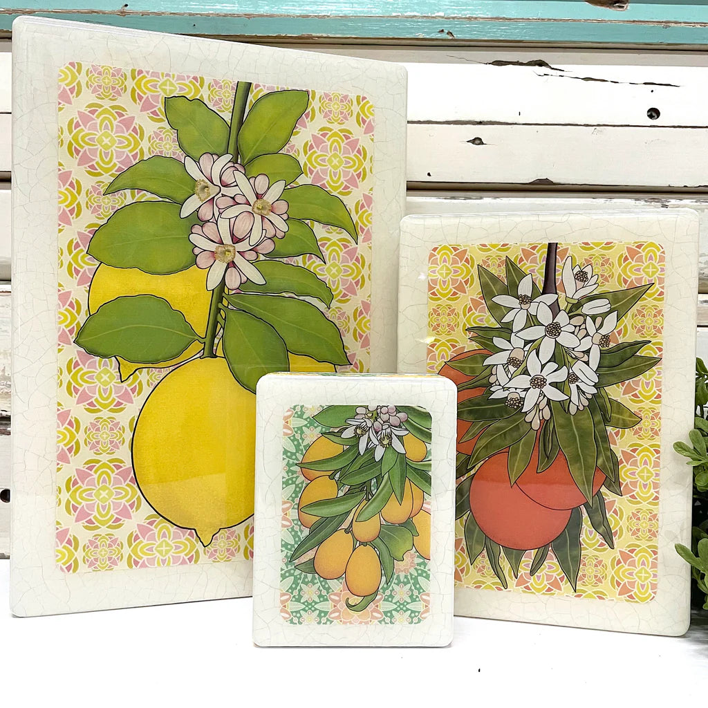 
                  
                    Meg's Cumquat Mini Woodblock
                  
                
