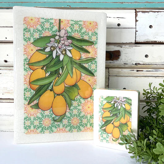 
                  
                    Meg's Cumquat Mini Woodblock
                  
                