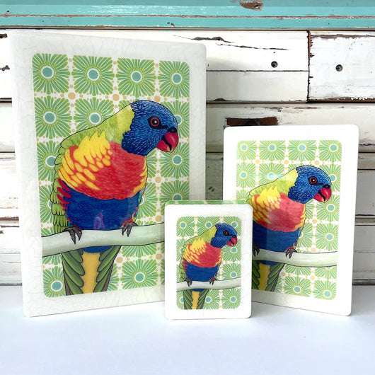 
                  
                    Meg's Rainbow Lorikeet Mini Woodblock
                  
                