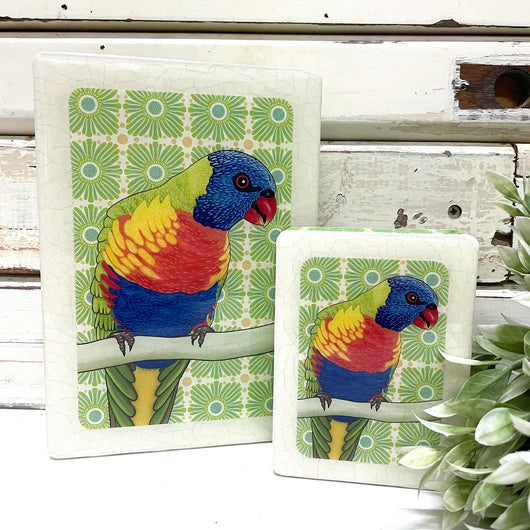 
                  
                    Meg's Rainbow Lorikeet Mini Woodblock
                  
                
