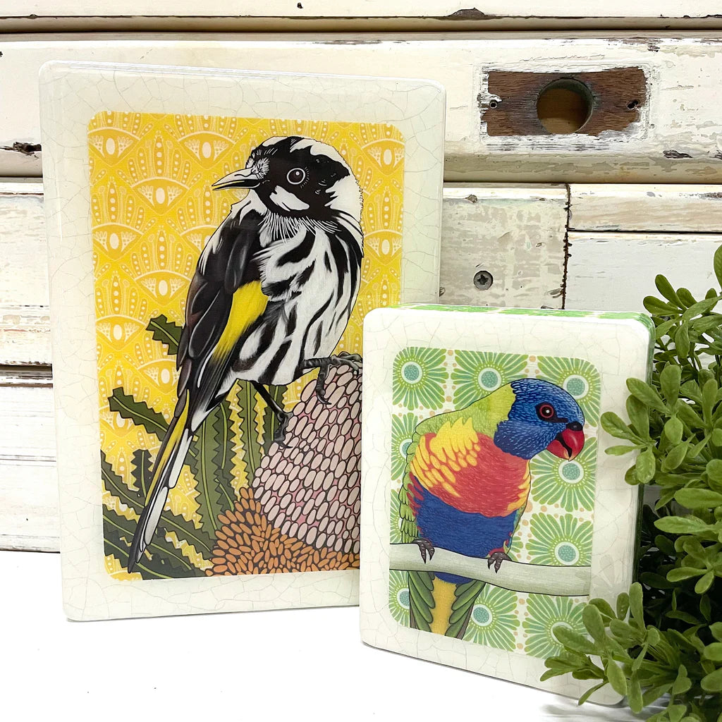 
                  
                    Meg's Rainbow Lorikeet Mini Woodblock
                  
                