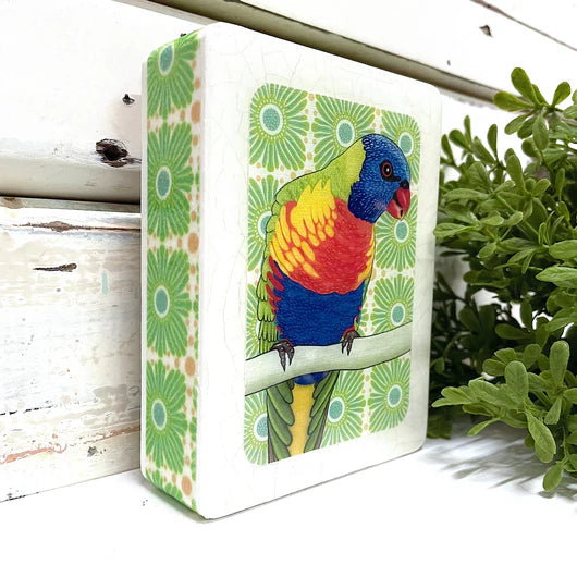 
                  
                    Meg's Rainbow Lorikeet Mini Woodblock
                  
                