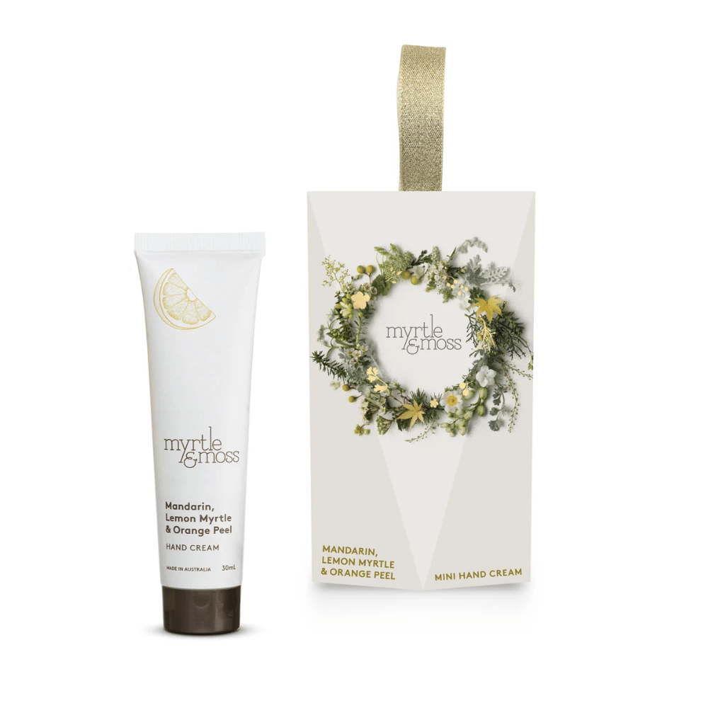 Myrtle and Moss hand cream Christmas ornament