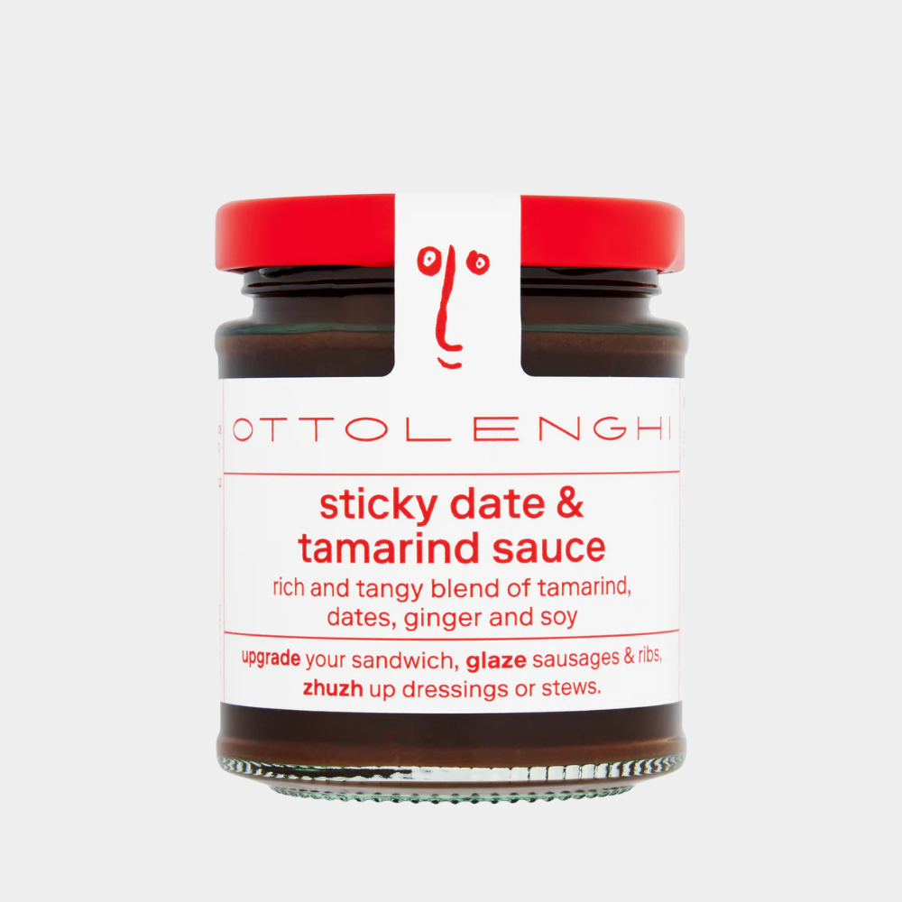 Ottolenghi sticky date and tamarind sauce. Rich and tangy blend of tamarind, dates, ginger and soy