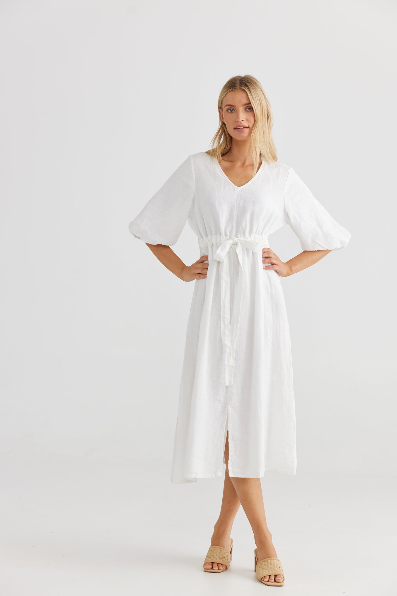 
                  
                    Ava Midi Dress | White
                  
                