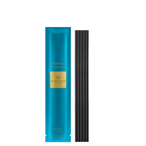 Midnight In Milan An extra 5 Scent Scene refills - the ambience need never end. Sensual rose, buttery saffron and something you can’t put your finger on – striking moss.