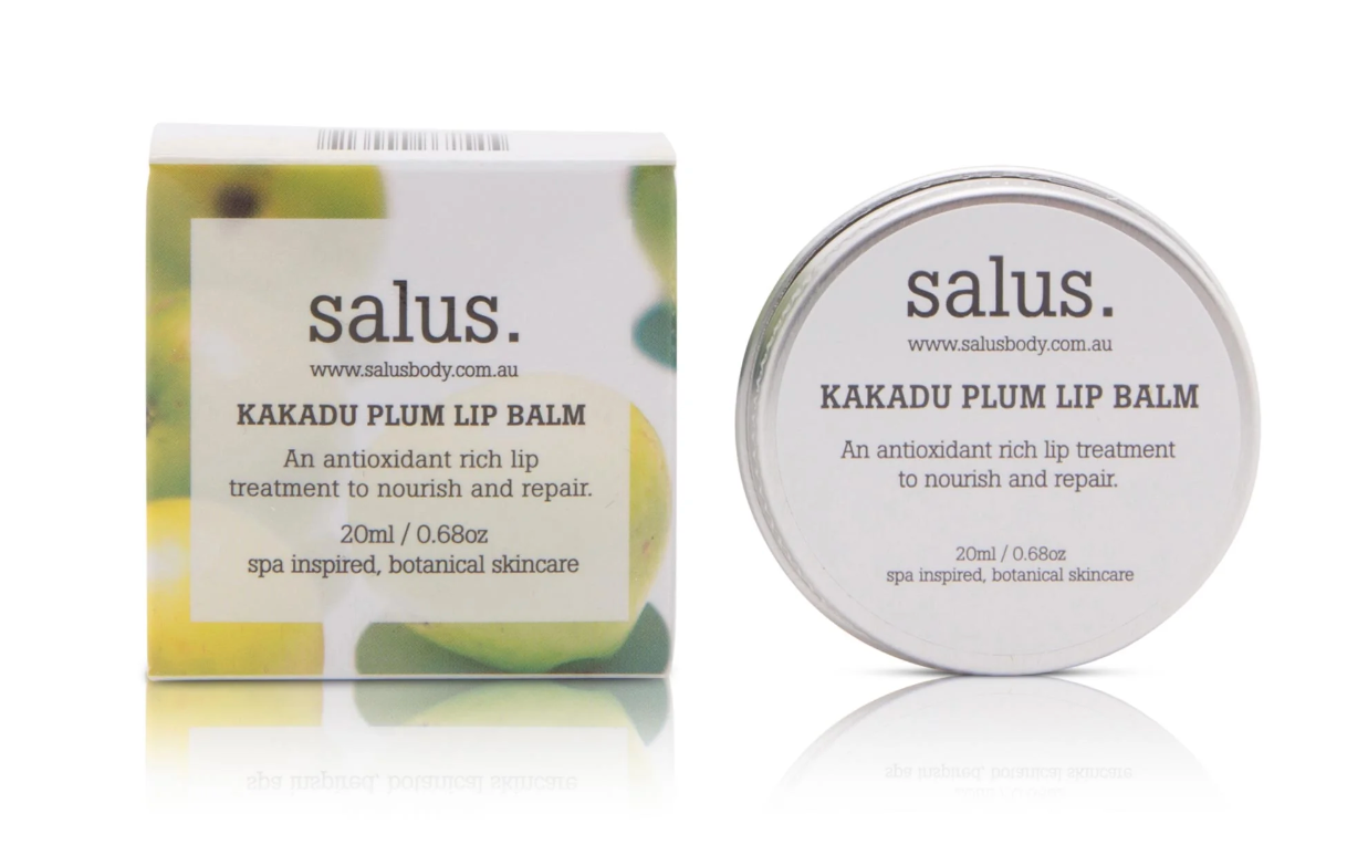 
                  
                    Lip Balm (20ml) An antioxidant rich lip treatment to nourish and repair. With all natural beeswax, rejuvenating oils and native Kakadu plum.
                  
                
