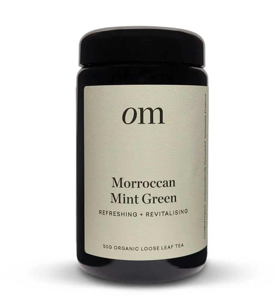 Moroccan Mint Green Tea Our organic Moroccan Mint Green is an award-winning mint and green tea loose leaf tisane boasting refreshing mint tones balanced with light revitalising grassy notes.