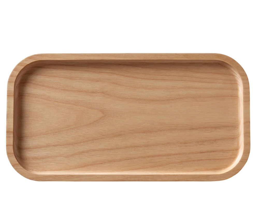 iKOU Ash Wood Spa Tray Clean, minimal lines in mid-tone neutral wood to suit all decors. This natural, sustainable wooden tray is the perfect size to set up your home spa ritual, or store your iKOU skincare on.