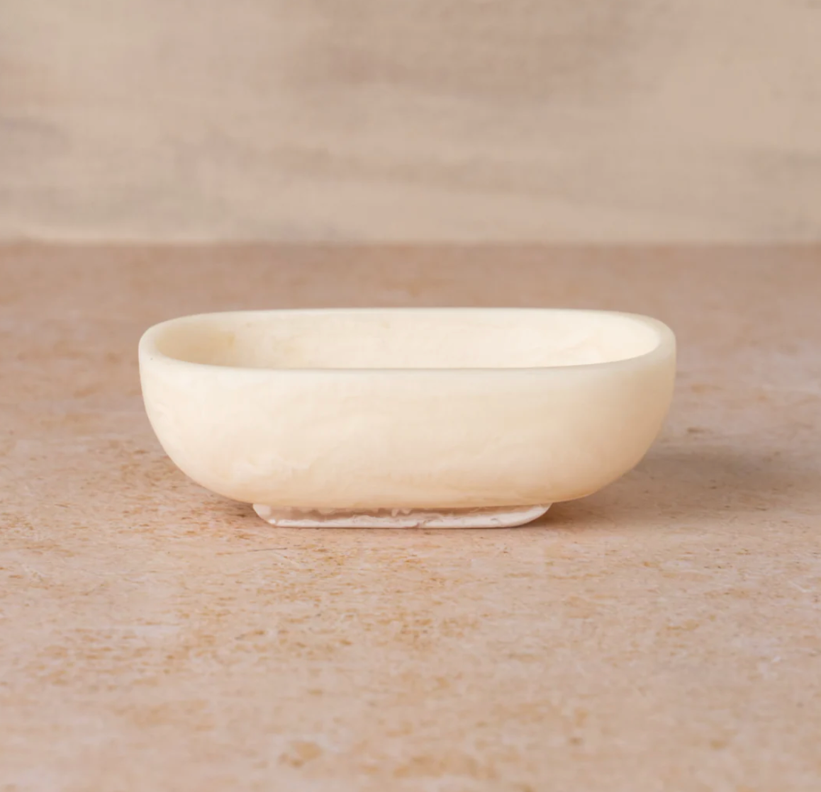 Flow Resin Soap Dish | Marshmallow The Marshmallow Flow Resin Soap Dish is distinctive and organic with its curved lines and marble finish.  Each soap dish is handmade and no two patterns are the same.  