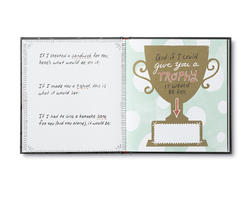 
                  
                    I Wrote A Book About You Sweet, fun, and lighthearted, I Wrote A Book About You is designed to be filled out by you and given to someone you like a lot — a spouse, a sibling, a very good friend.
                  
                