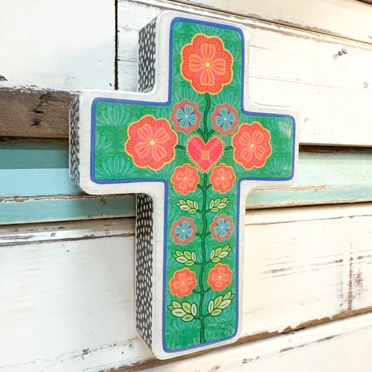 
                  
                    Soul Flower Cross Woodblock Small
                  
                
