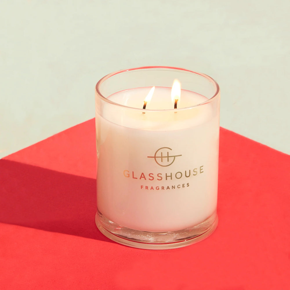 
                  
                    Glasshouse Fragrances Arabian Nights White Oud 380g Triple Scented Soy Candle
                  
                