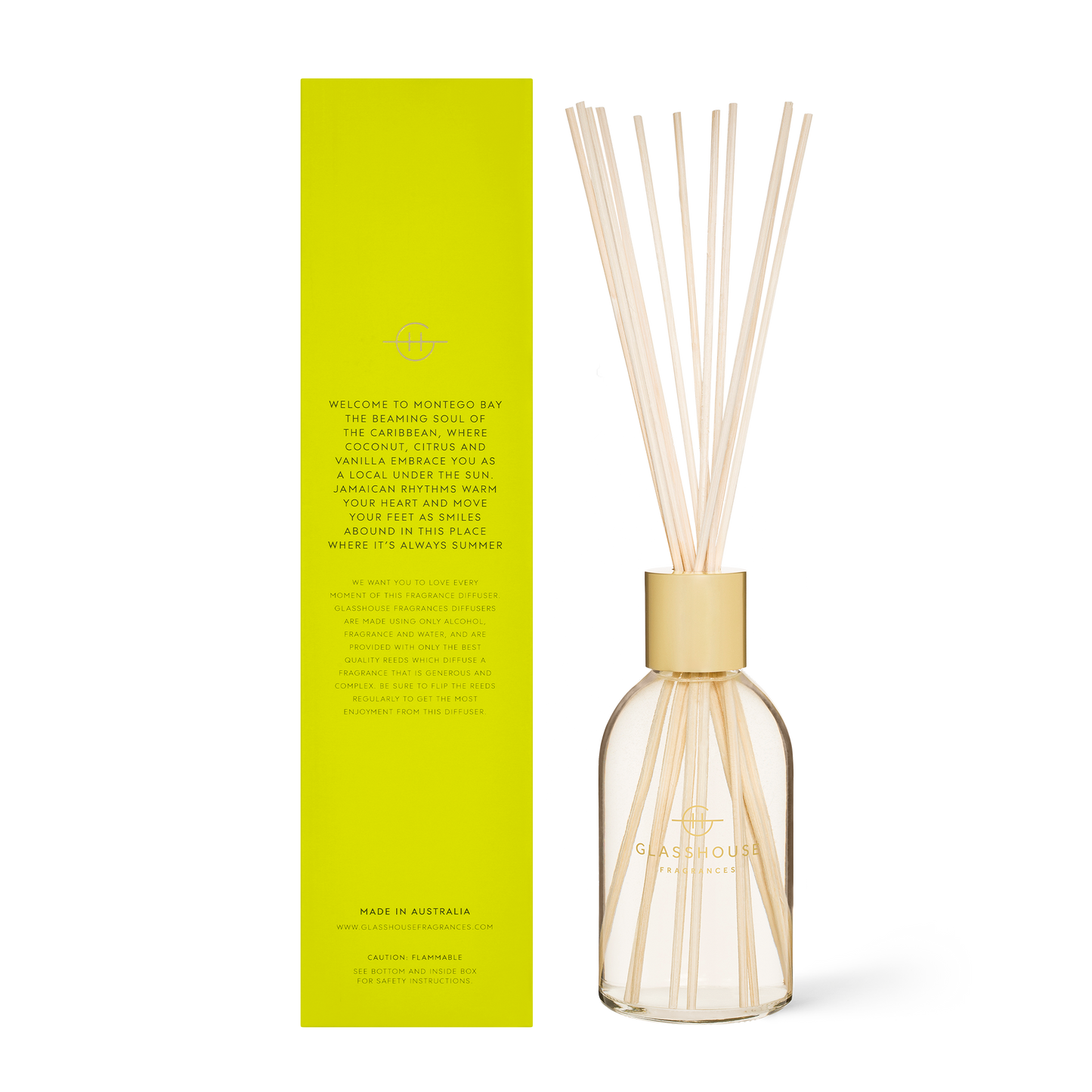 
                  
                    Montego Bay Rhythm Diffuser A transcendent everyday luxury, it creates instant ambience. Sweet ‘n’ sour, it’s a mouth-watering blend of zesty lime, coconut and boozy vanilla.
                  
                