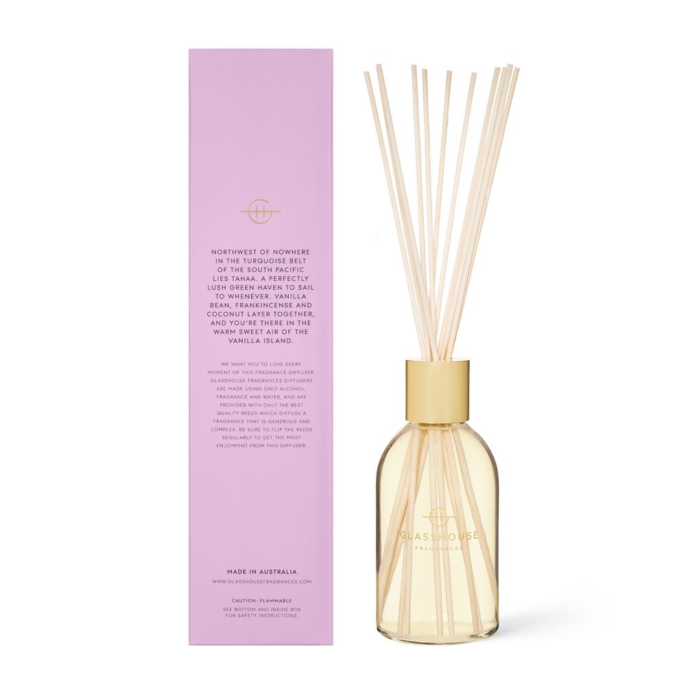
                  
                    A Tahaa Affair Diffuser Vanilla Caramel  A transcendent everyday luxury, it creates instant ambience. Ambrosial with luscious caramel and coconut, it’ll take you to the beaches of Tahaa.
                  
                