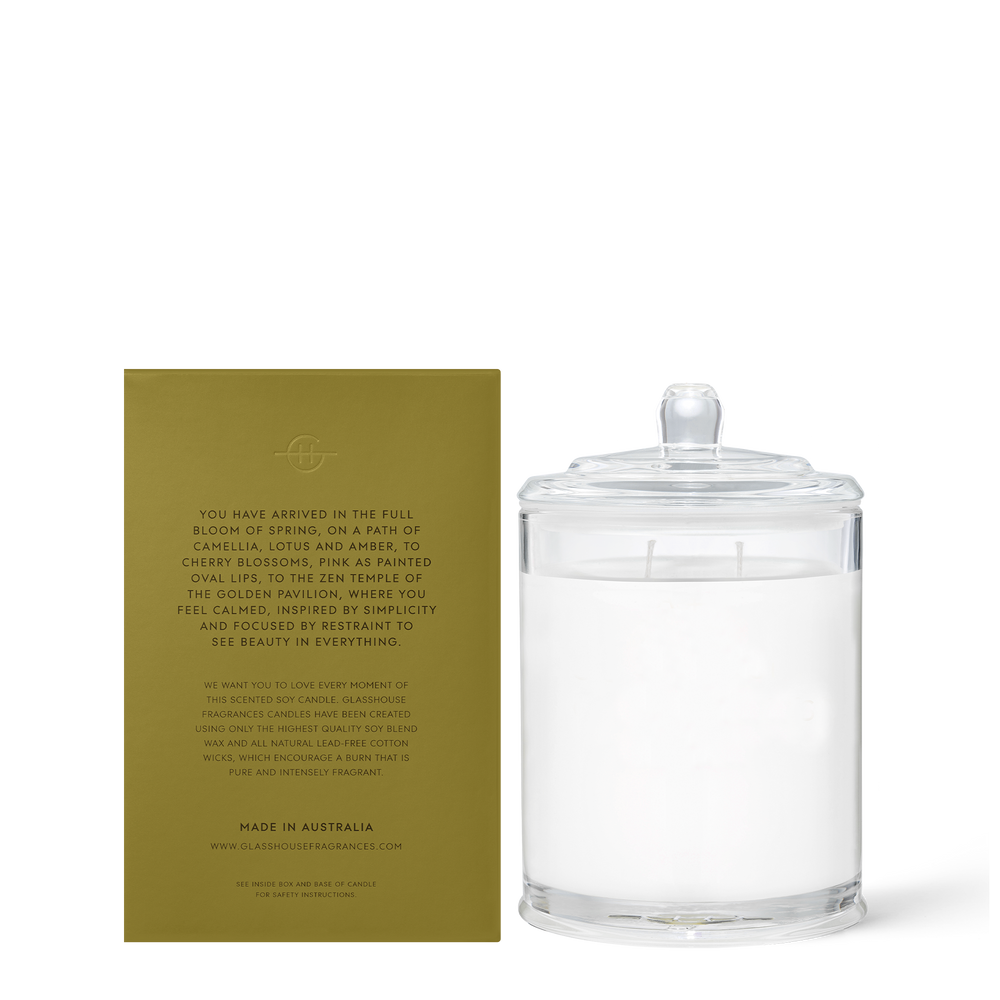 
                  
                    Kyoto In Bloom 380g Candle A transcendent everyday luxury, it creates instant ambience. Sweet, ethereal, diaphanous - like lotus and cherry blossoms caught in a spring breeze.
                  
                