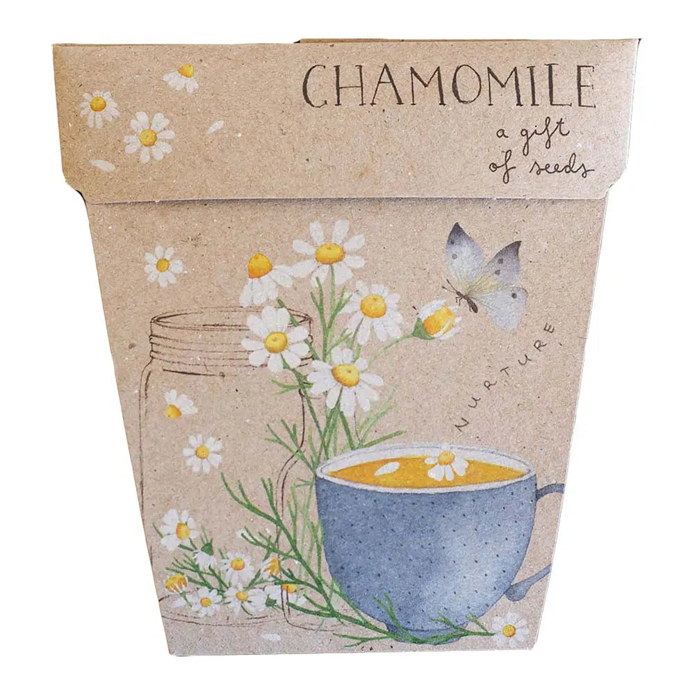 
                  
                    Chamomile Gift Of Seeds Nurture yourself or someone you love with ‘Chamomile’ Gift of Seeds. Included as a part of Sow 'n Sows ‘Nurture’ range, this will be the perfect gift that is both beautiful and useful.
                  
                